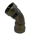 Viega MegaPressG Fitting - 25236: 3/4" Carbon Steel Gas 45° Elbow