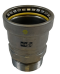 Viega MegaPressG Fitting - 28740: 2-1/2" Press x MPT Carbon Steel Gas XL Adapter