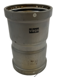 Viega MegaPress Fitting - 26680: 4" Carbon Steel XL Coupling with Stop FKM