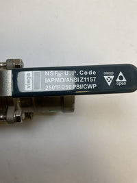 Viega MegaPress Fitting - 28505: 2" P x P 3-Piece Ball Valve 316 Stainless