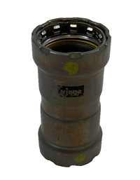 Viega MegaPressG Fitting - 25011: 1" Carbon Steel Gas Coupling with Stop