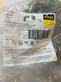 Viega MegaPress Fitting - 25210: 1" P x P 90° Elbow Carbon Steel