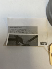 Viega MegaPressG Fitting - 28640: 4" Carbon Steel Gas XL 45 Elbow