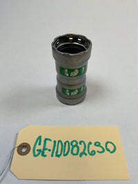 Viega MegaPress Fitting - 25010: 1" P x P Coupling with Stop Carbon Steel