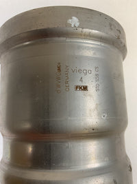 Viega MegaPress Fitting - 26680: 4" Carbon Steel XL Coupling with Stop FKM