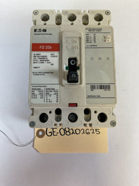 Eaton Cutler Hammer - FD3020BP10 - 20A, 600V, 3 Pole, 3Ph, 35k Breaker