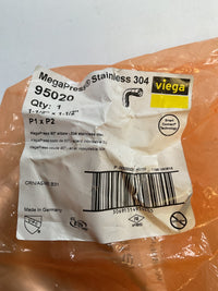 Viega MegaPress Stainless Fitting - 95020: 1-1/2" 304 Stainless Steel 90 Elbow