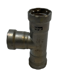 Viega MegaPressG Fitting - 25311: 1" Carbon Steel Gas Tee