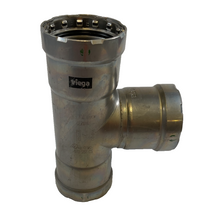 Viega MegaPress Fitting - 25325: 2" Tee P1 x P2 x P3, Carbon Steel