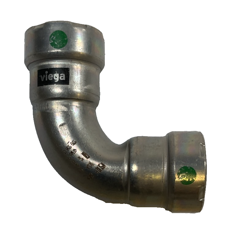 Viega MegaPress Fitting - 25205: 3/4" P x P 90° Elbow Carbon Steel