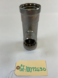 Viega MegaPress Fitting - 25390: 2" x 2" x 1" Reducing Tee, Carbon Steel