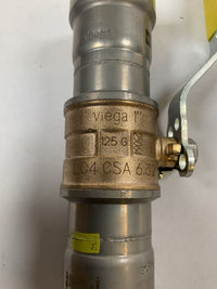 Viega MegaPressG Fitting - 30610: 1" Press x Press Bronze Gas Ball Valve