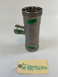 Viega MegaPress Fitting - 25390: 2" x 2" x 1" Reducing Tee, Carbon Steel