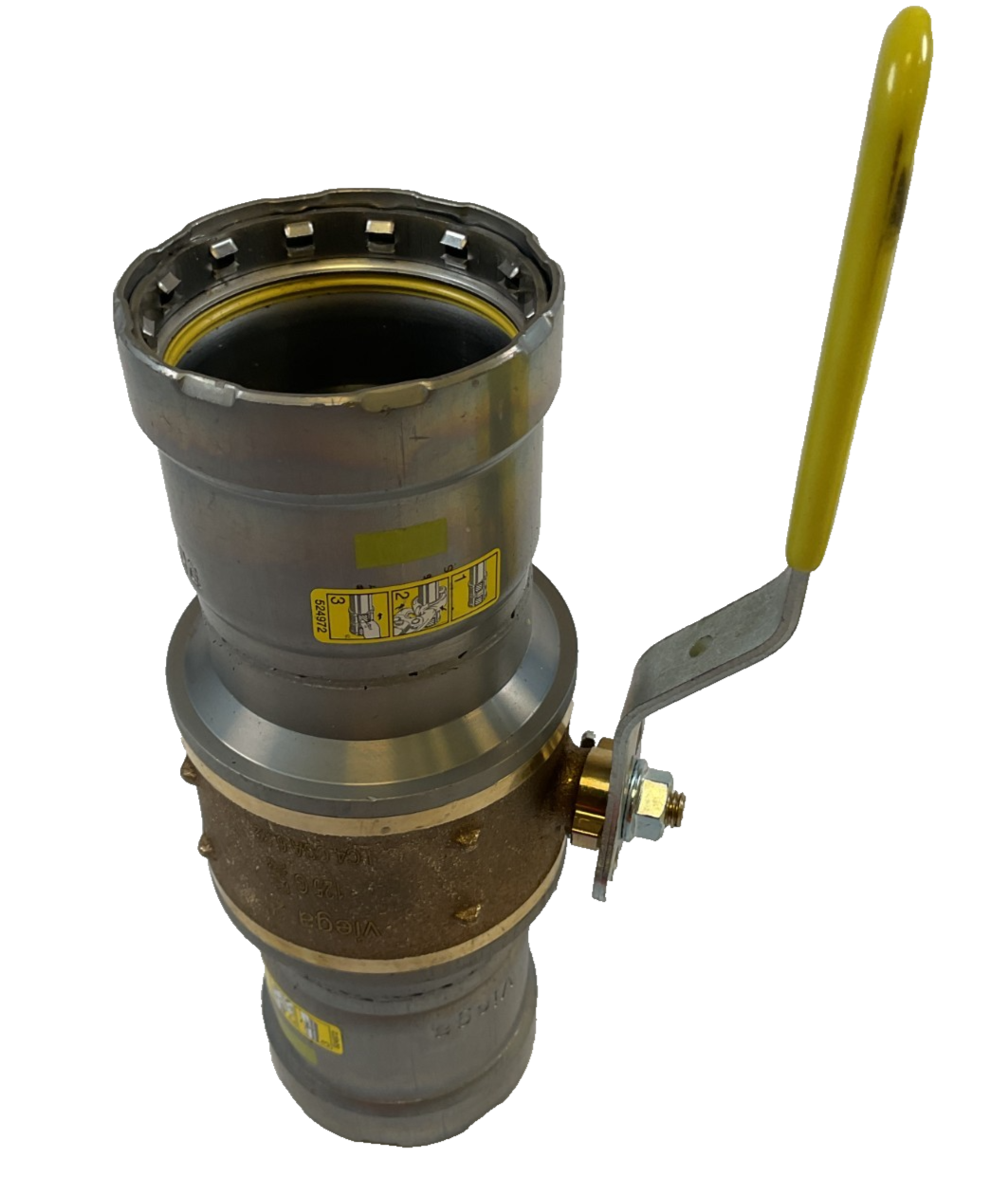 Viega MegaPressG Fitting - 30625: 2" Press x Press Bronze Gas Ball Valve