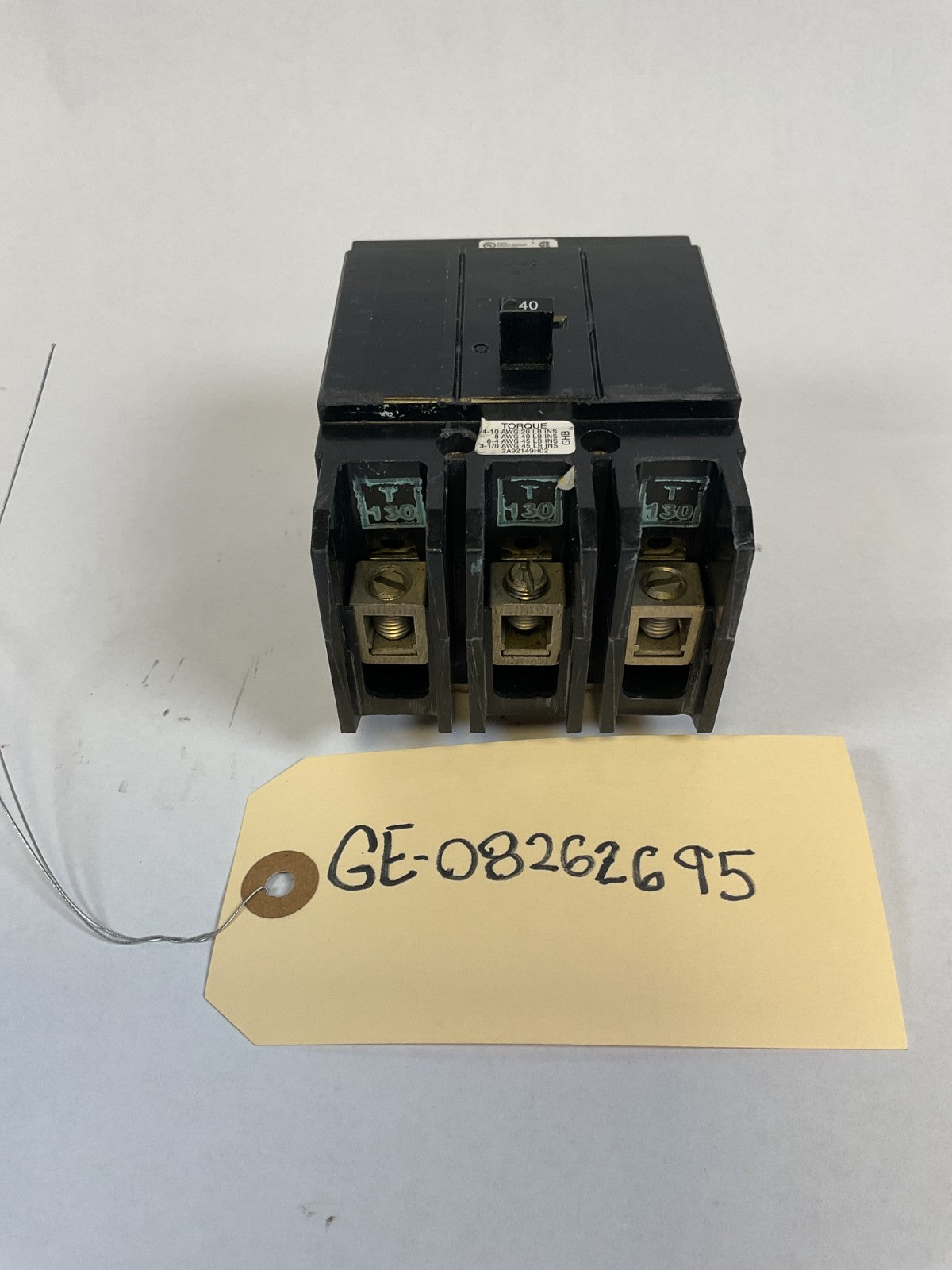 Eaton Cutler Hammer - GHB3040 - 40A, 277/480V, 3 Pole Breaker