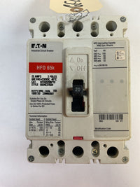 Eaton Cutler Hammer - HFD3020BP10 - 20A, 600V, 3 Pole, 3Ph, 65k Breaker
