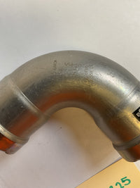 Viega MegaPress Fitting - 25225: 2" 90° Elbow P1 x P2, Carbon Steel