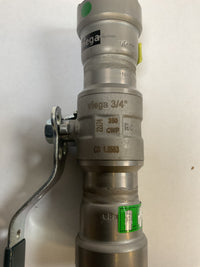 Viega MegaPress Fitting - 28920: 3/4" P x P Carbon Steel Ball Valve