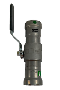 Viega MegaPress Fitting - 28925: 1" Ball Valve P1 x P2, Carbon Steel