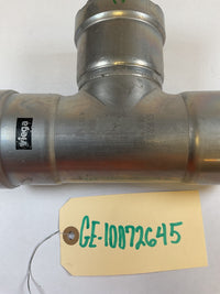 Viega MegaPress Fitting - 25325: 2" Tee P1 x P2 x P3, Carbon Steel