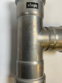 Viega MegaPress Fitting - 25310: 1" P x P x P Tee Carbon Steel