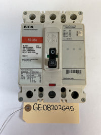 Eaton Cutler Hammer - FD3030BP10 - 30A, 600V, 3 Pole, 3Ph, 35k Breaker (Tested)