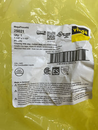 Viega MegaPressG Fitting - 25021: 1-1/2" Coupling with Stop