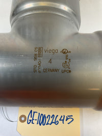 Viega MegaPressG Fitting - 28670: 4" Carbon Steel Gas XL Tee