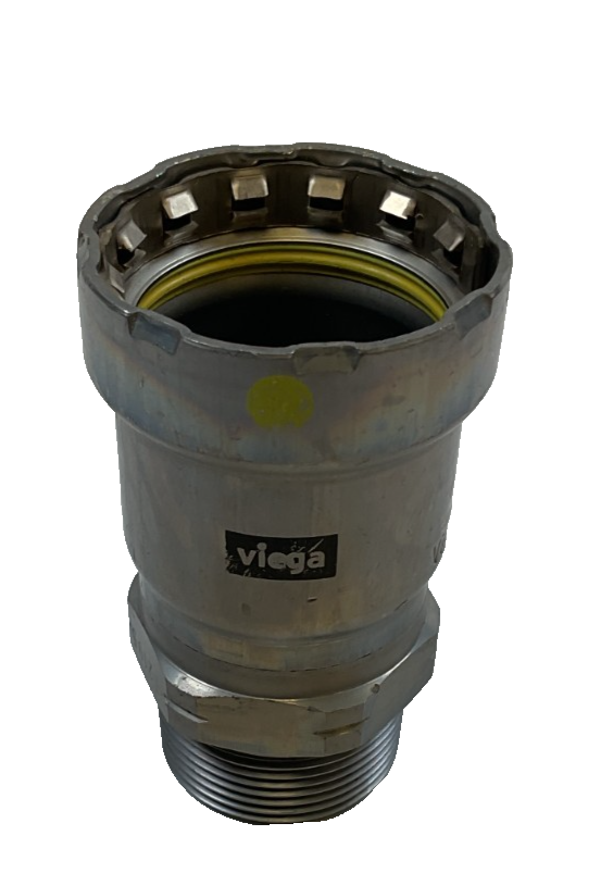 Viega MegaPressG Fitting - 25116: 1-1/4" Press x MPT Carbon Steel Gas Adapter