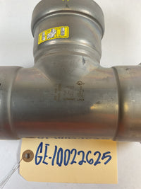 Viega MegaPressG Fitting - 28660: 2-1/2" Carbon Steel Gas XL Tee
