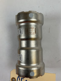 Viega MegaPress Stainless Fitting - 95300: 1-1/2" 304 Stainless Coupling w/ Stop