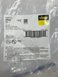 Viega MegaPress Fitting - 28940: 2" P x P Carbon Steel Ball Valve