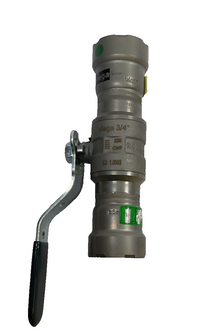Viega MegaPress Fitting - 28920: 3/4" P x P Carbon Steel Ball Valve