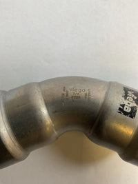 Viega MegaPress Fitting - 25235: 3/4" P x P 45° Elbow Carbon Steel