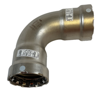 Viega MegaPress Stainless Fitting - 95020: 1-1/2" 304 Stainless Steel 90 Elbow