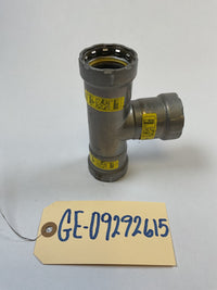 Viega MegaPressG Fitting - 25311: 1" Carbon Steel Gas Tee