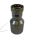 Viega MegaPressG Fitting - 26036: 2" x 1" FTG x Press Carbon Steel Gas Reducer