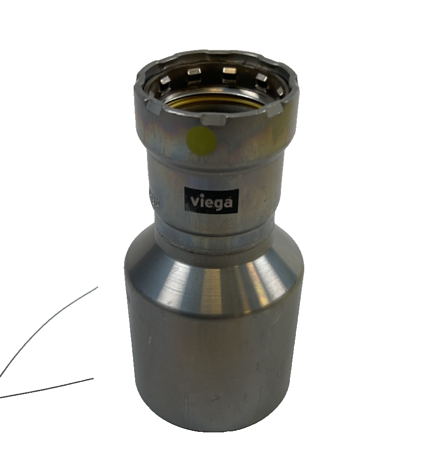 Viega MegaPressG Fitting - 26036: 2" x 1" FTG x Press Carbon Steel Gas Reducer