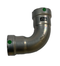 Viega MegaPress Fitting - 25210: 1" P x P 90° Elbow Carbon Steel